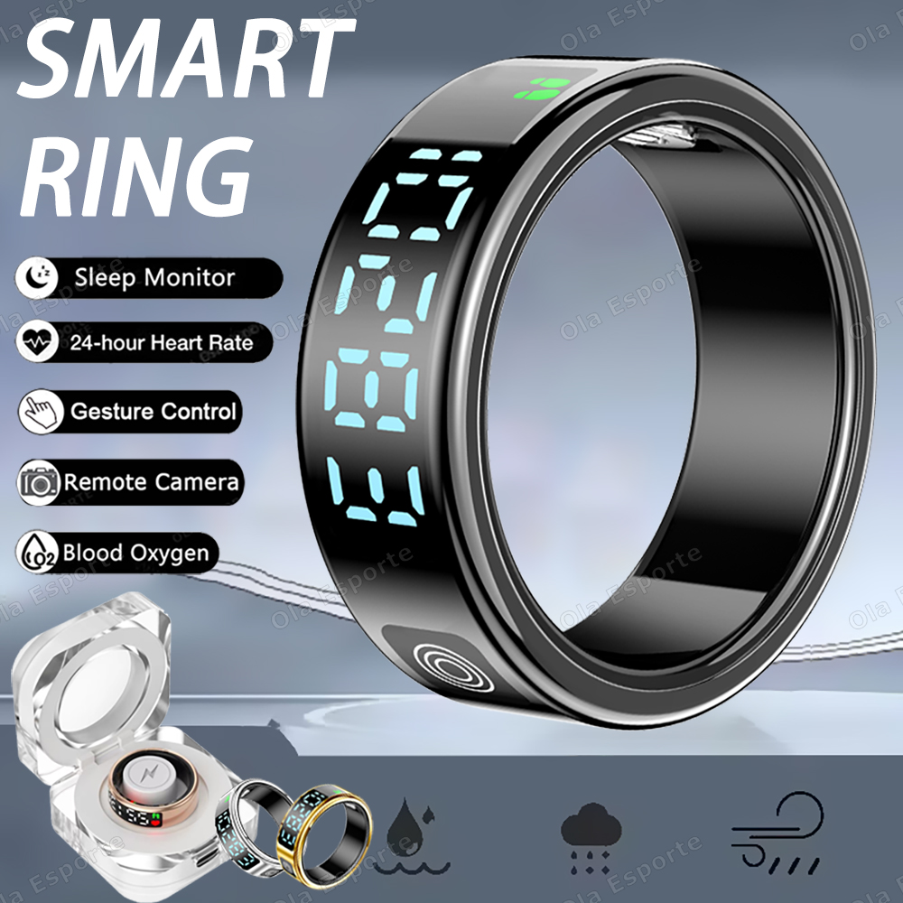 Health Monitors - SR08 Smart Ring mit Ladebox für