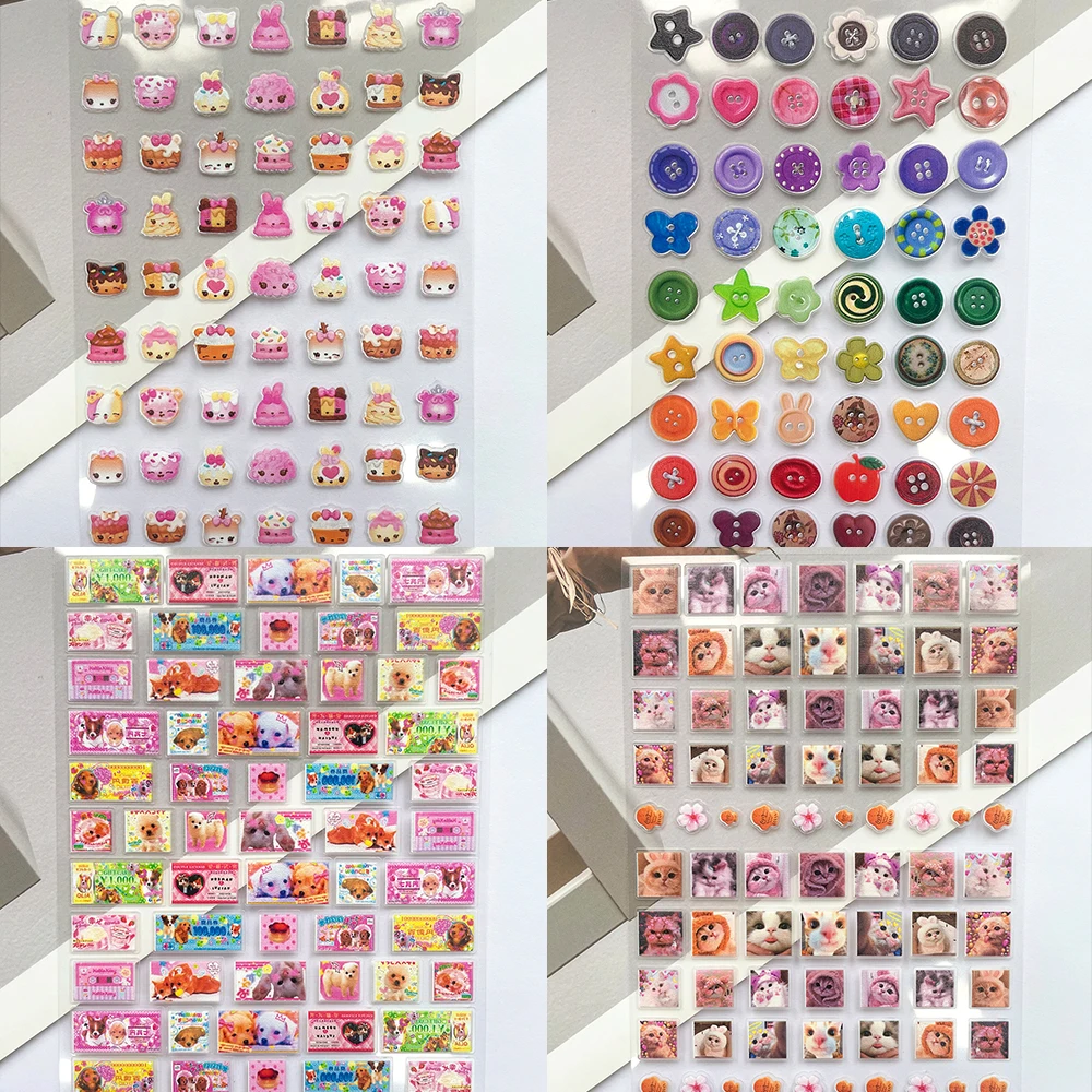 Nail Art - Mini PVC Lustige Katzen-Poster Aufkleber Nagelkunst