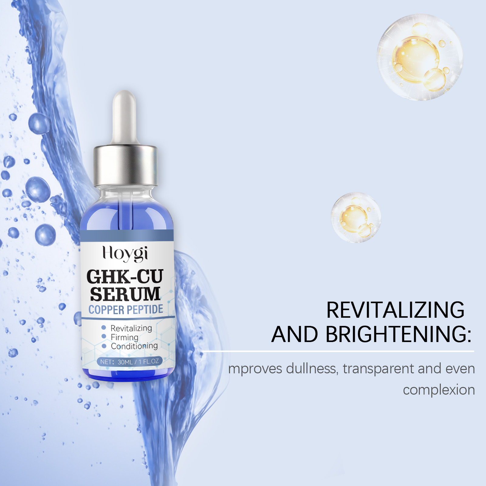 30 ml Kupferpeptid-Serum GHK-C – Hyaluronic Acid Facial Serum Bewertung und Preis